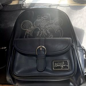 Disney Parks Boutique Navy Blue Mickey Mouse Minnie Mouse Adult Backpack - Rare